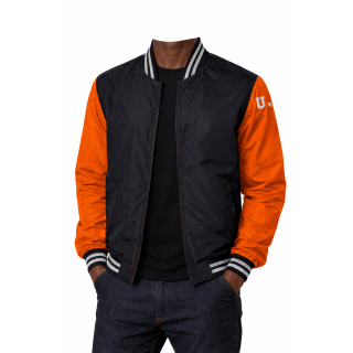 UJ BOMBER JACKET UNISEX BLACK/ORANGE