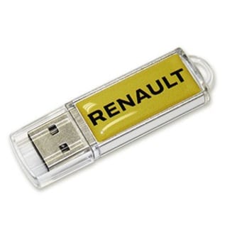 RENAULT CARS DOMED STICKER USB