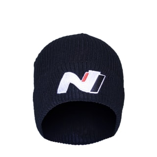 HYUNDAI N-SERIES FEATHER TOUCH CUFFED BLACK BEANIE