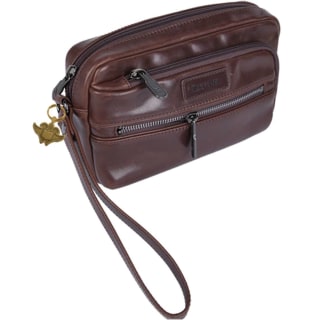 UJ CELLINI INFINITI WRIST BAG - BROWN