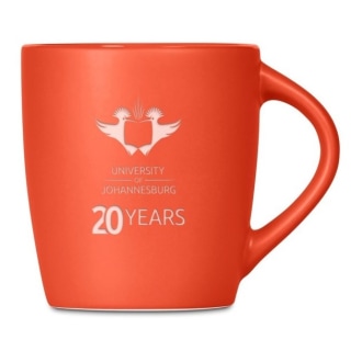 UJ @20 CERAMIC COFFEE MUG - ORANGE