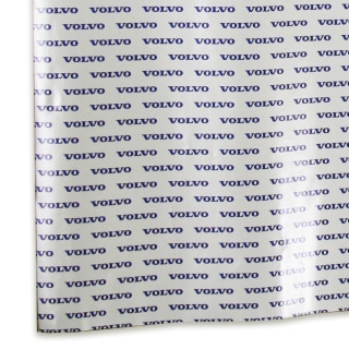 Volvo Gift Wrap: Silver with Blue Logo (700mm X 500mm)