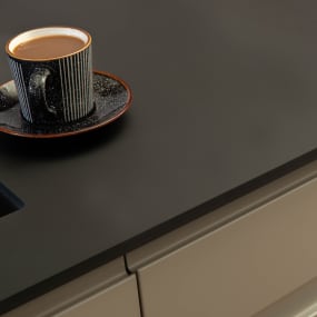 Nero Ingo Solid Fenix Worktop Edge Flipped