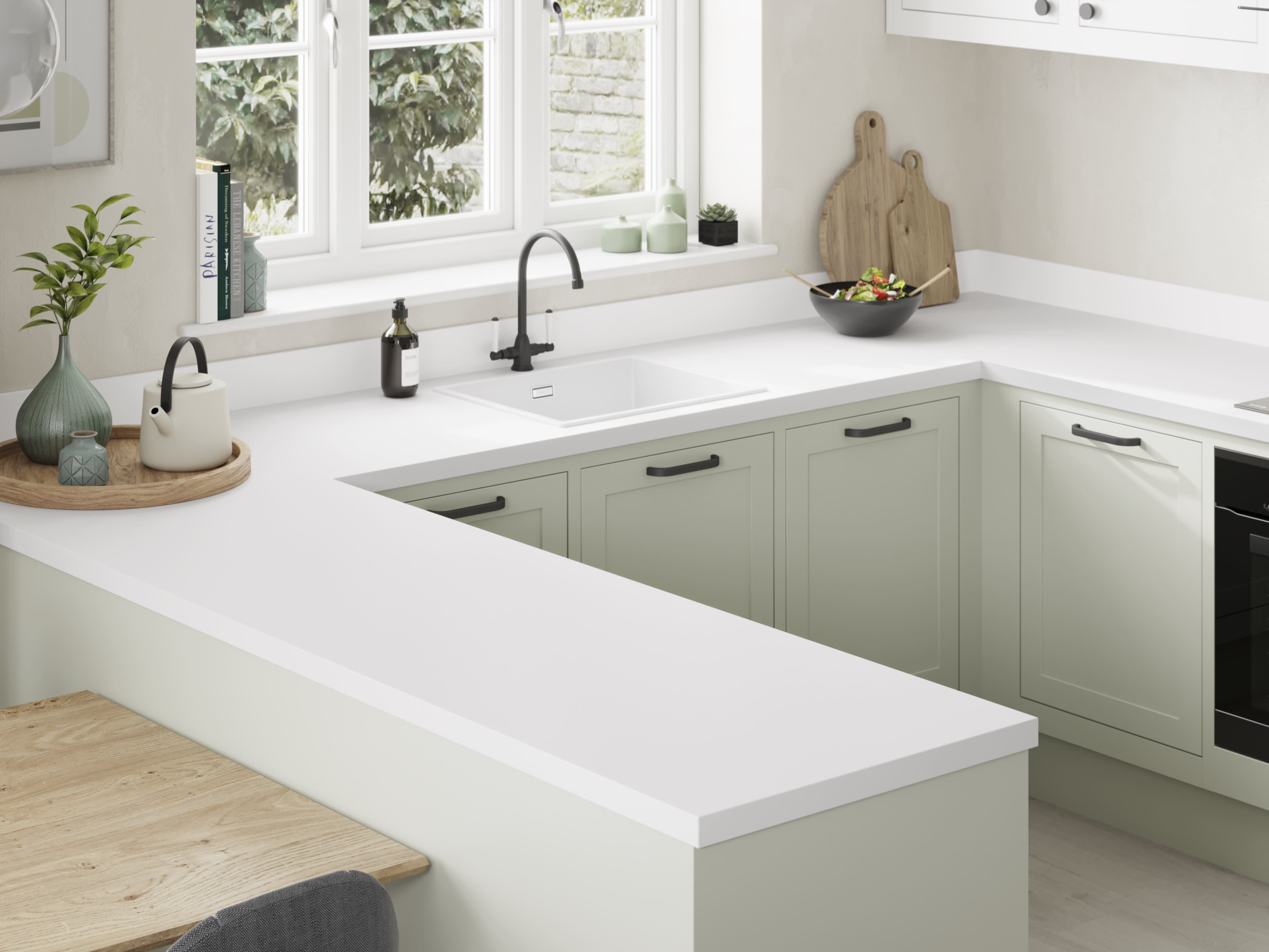 Bianco Kos Bonded FENIX NTM Worktops Worktop Express