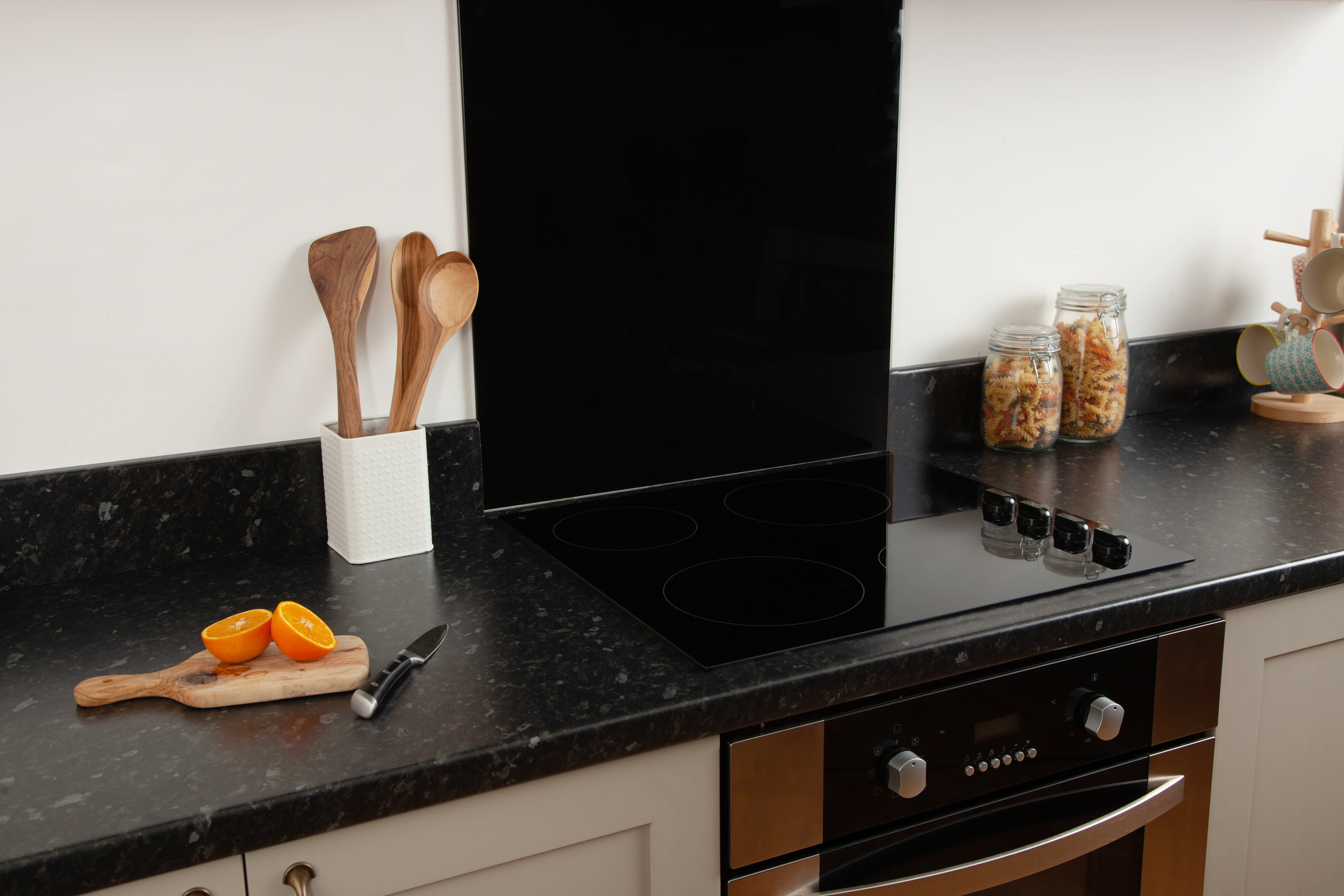 Black Granite Laminate Worktop With Chopping Board