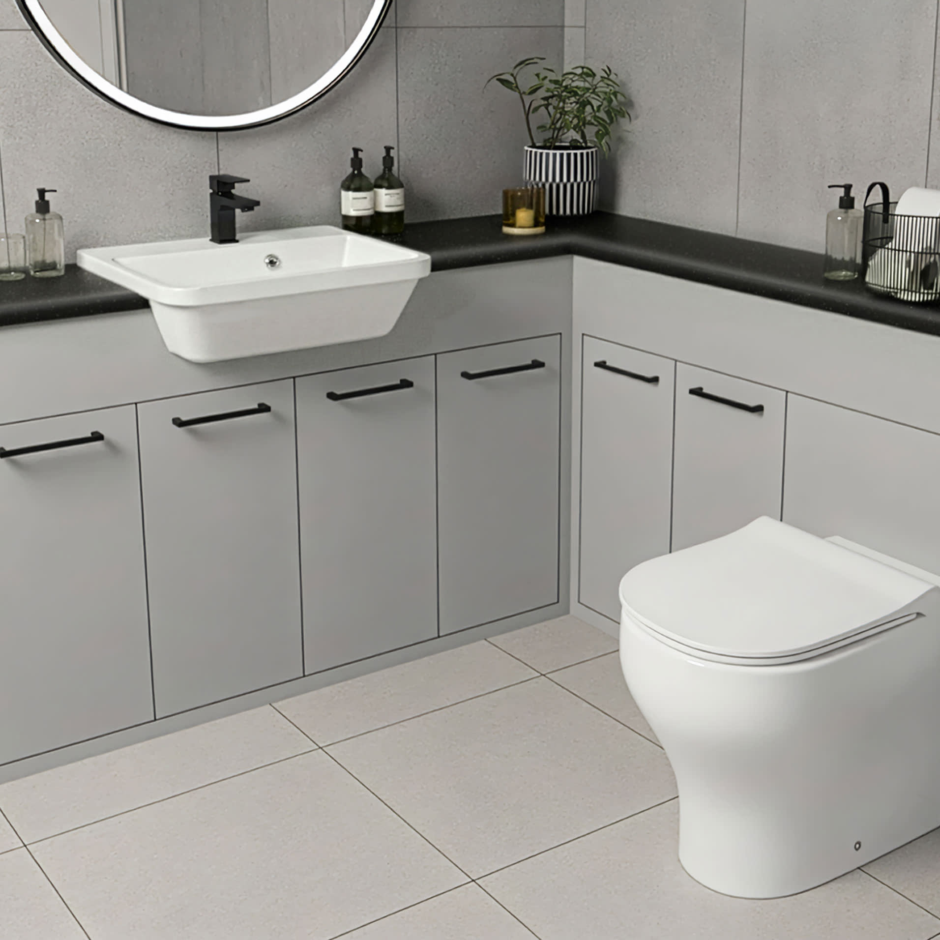 Black Sparkle Bathroom Worktop Lifestyle Sq