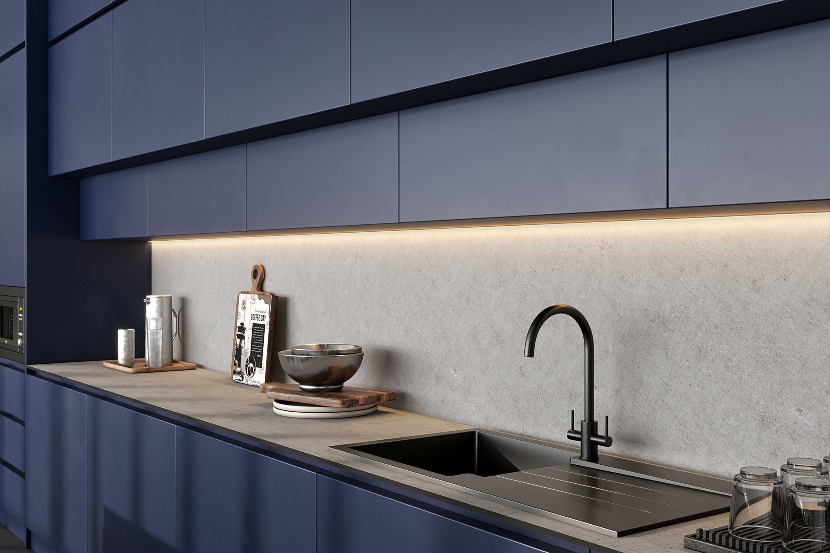 Concrete Compact Laminate Splashback