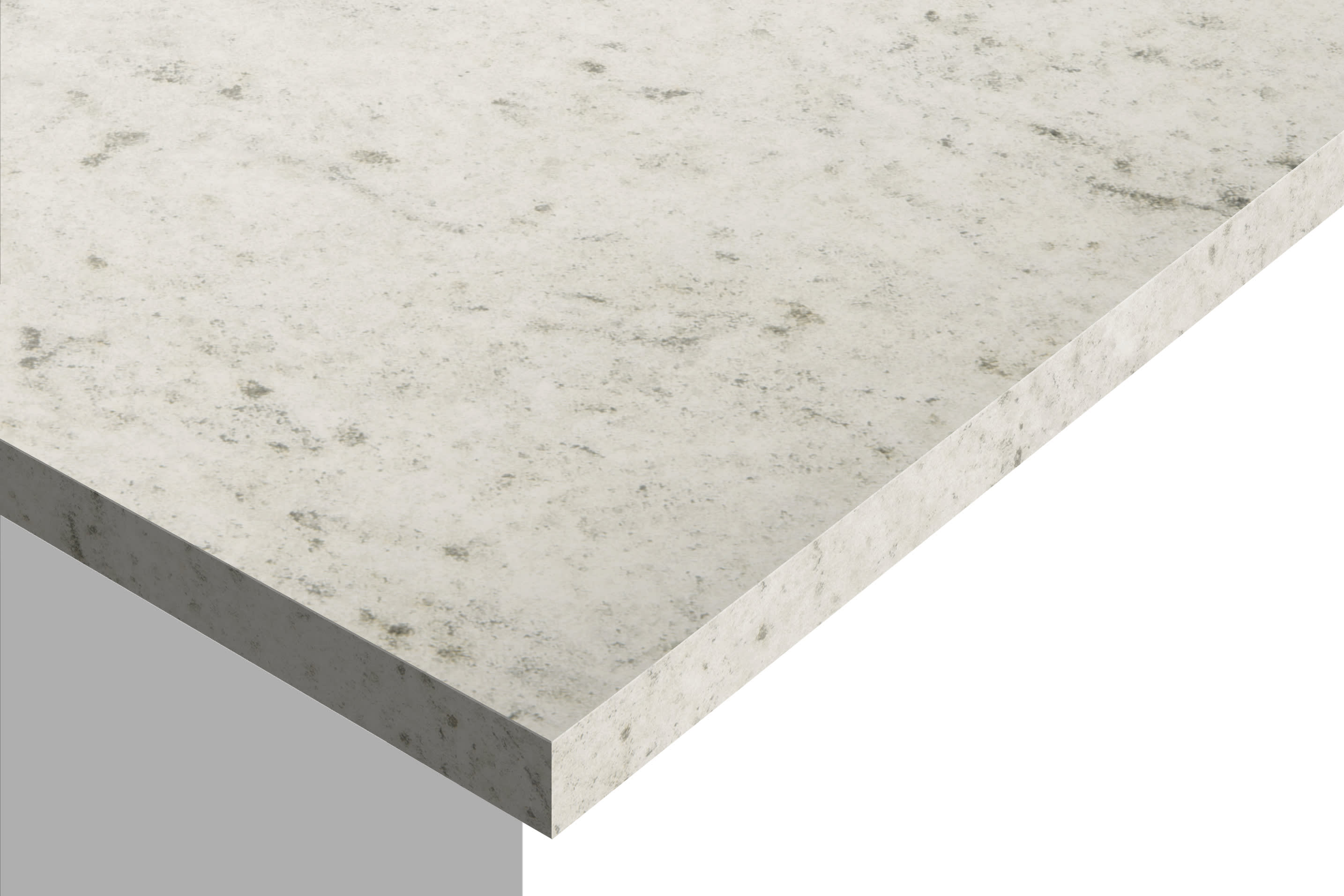 Elegant White Laminate Worktop Corner (2868px)