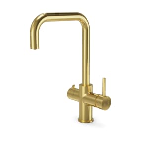TRIGNO 3 in 1 brushed brass tap Square