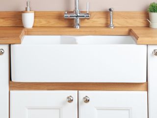 Belfast sink cutout