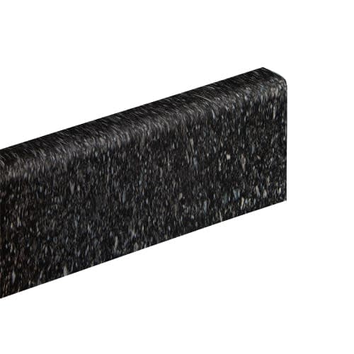 Black Quartz Stone Laminate Upstand 500 x 500