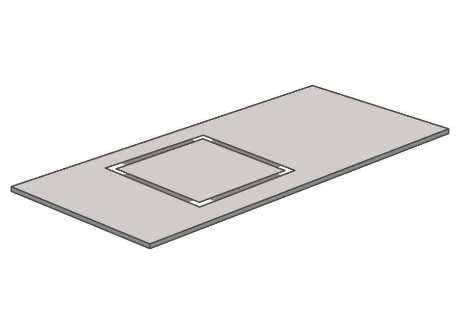 Hob Cut-out illustration