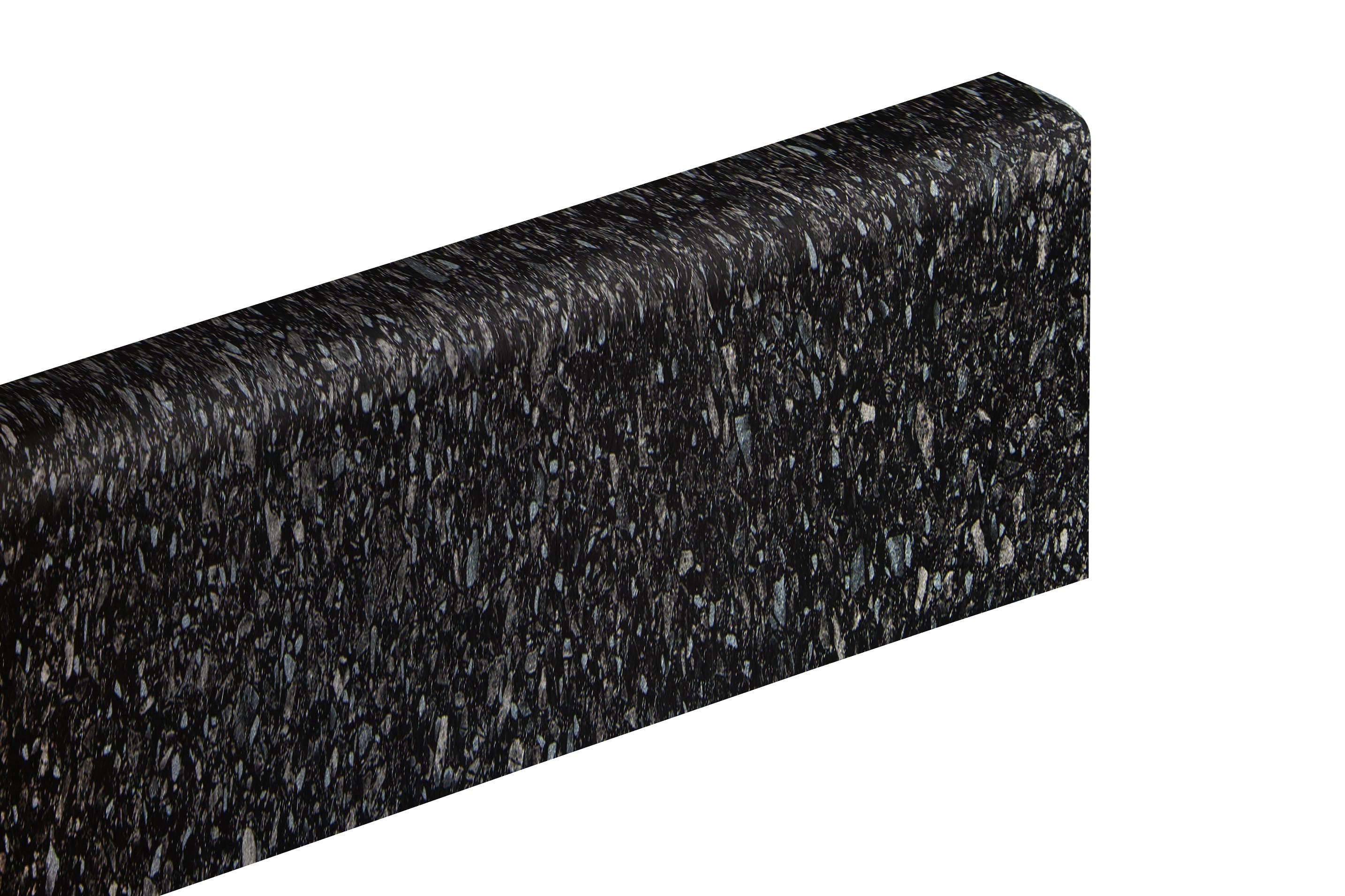 Black Quartz Laminate Worktop Upstand 3M x 120mm x 18mm Worktop Express