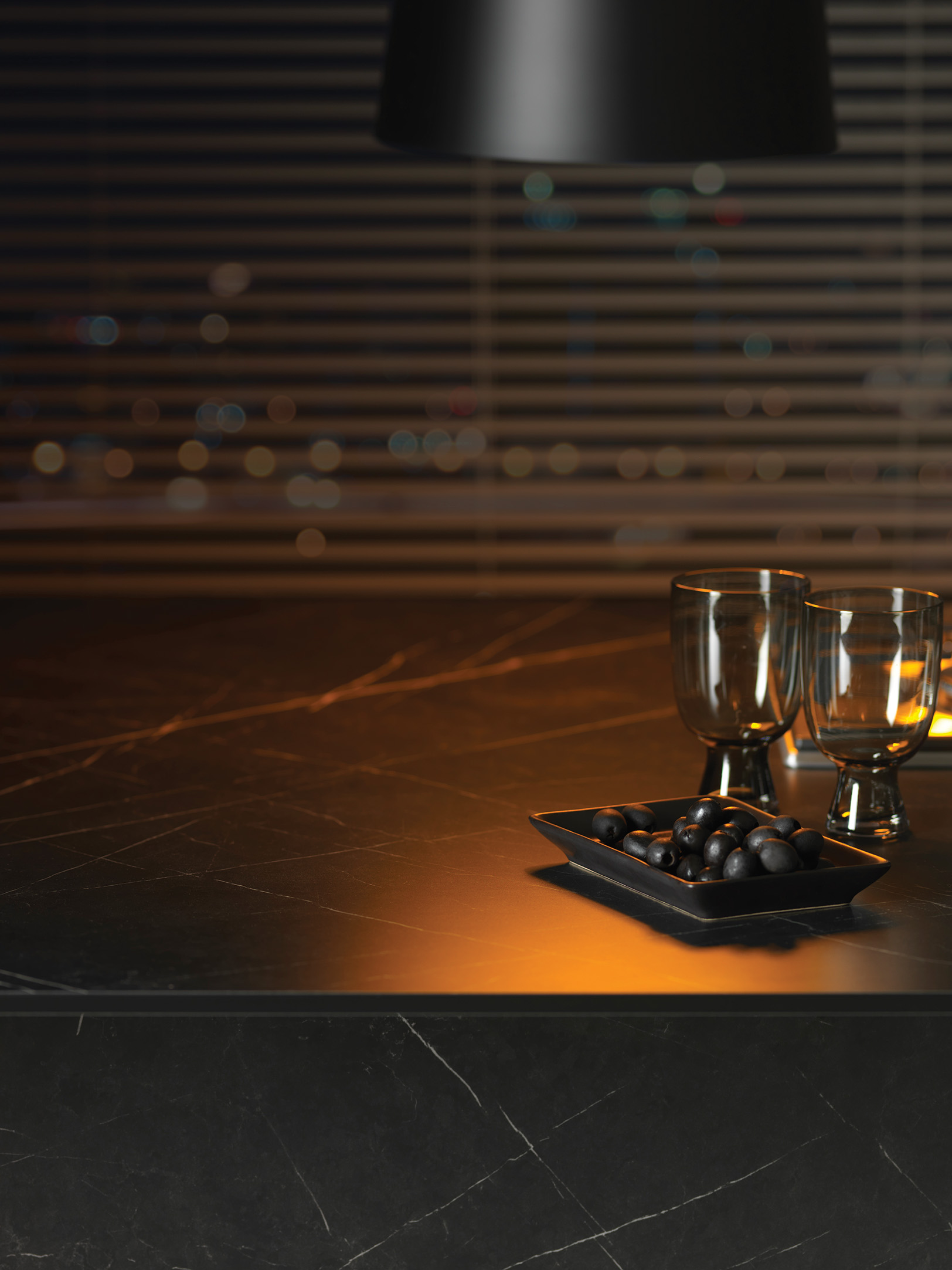 Aria Nero Grafite Compact Laminate Worktops - 3.6m x 900 x 12mm, additional view