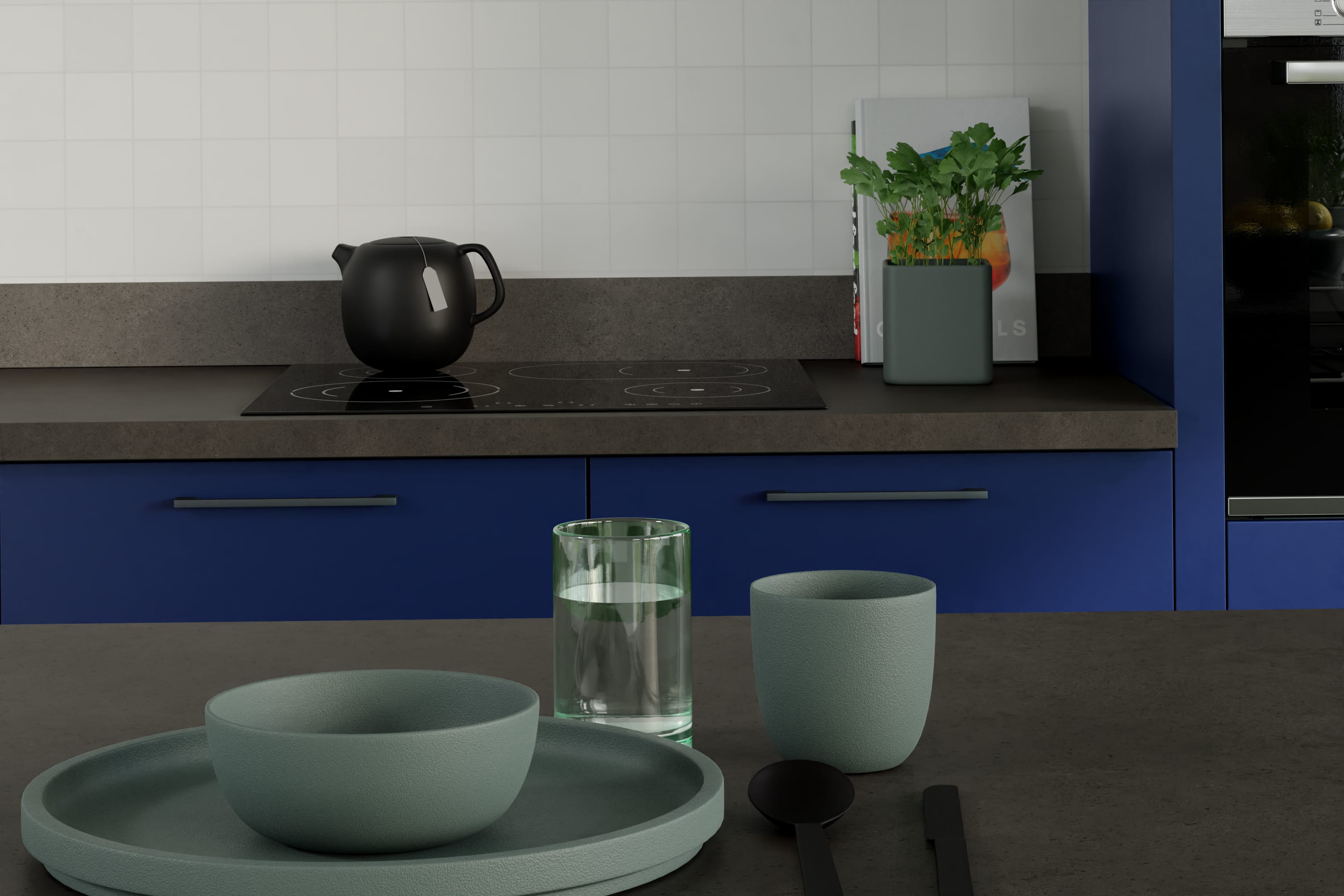Dusk Granite Laminate Worktops - 3m x 635 x 39mm, additional view
