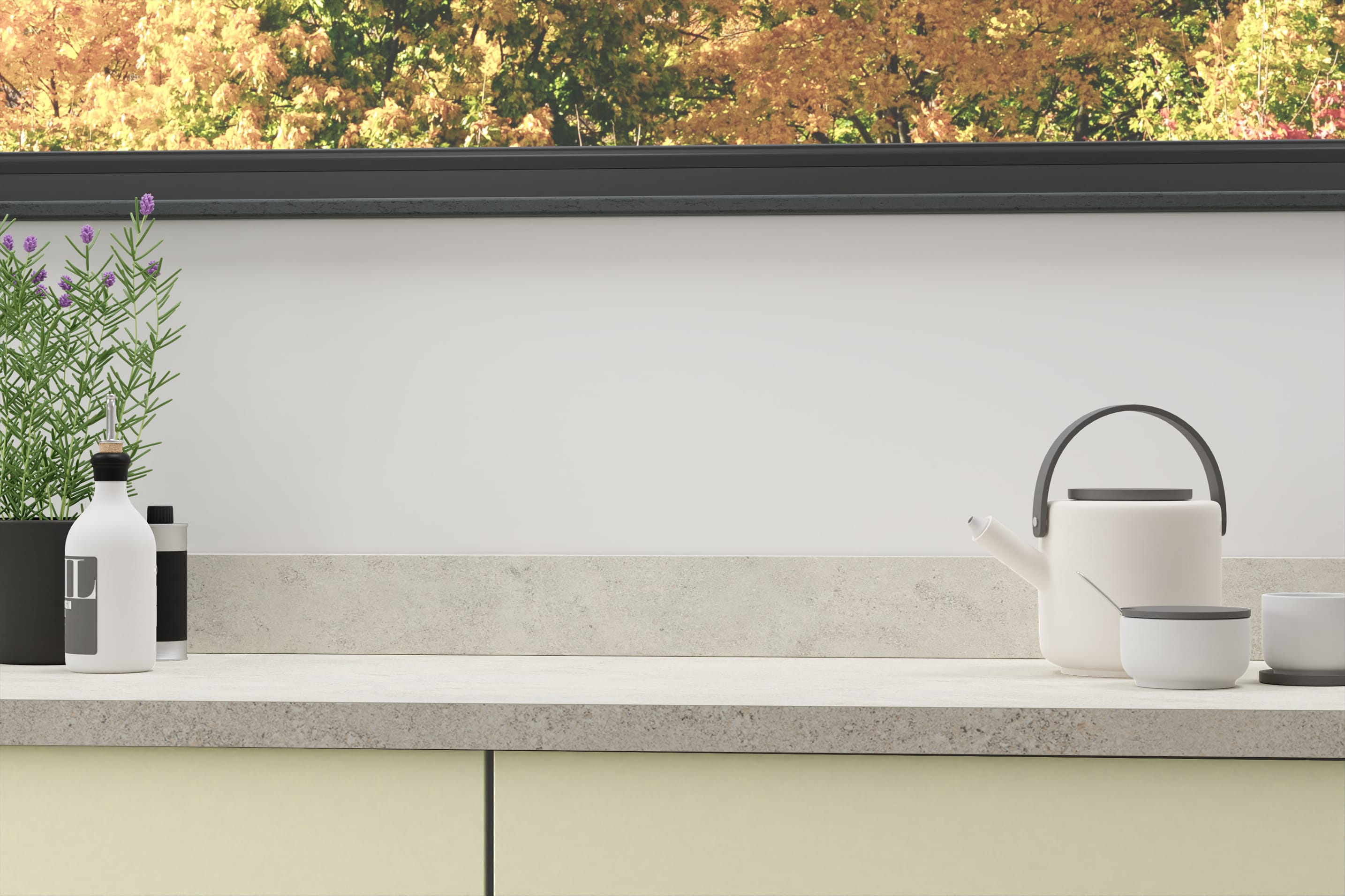 Light Sandstone Laminate Worktops - 3m x 635 x 39mm, additional view