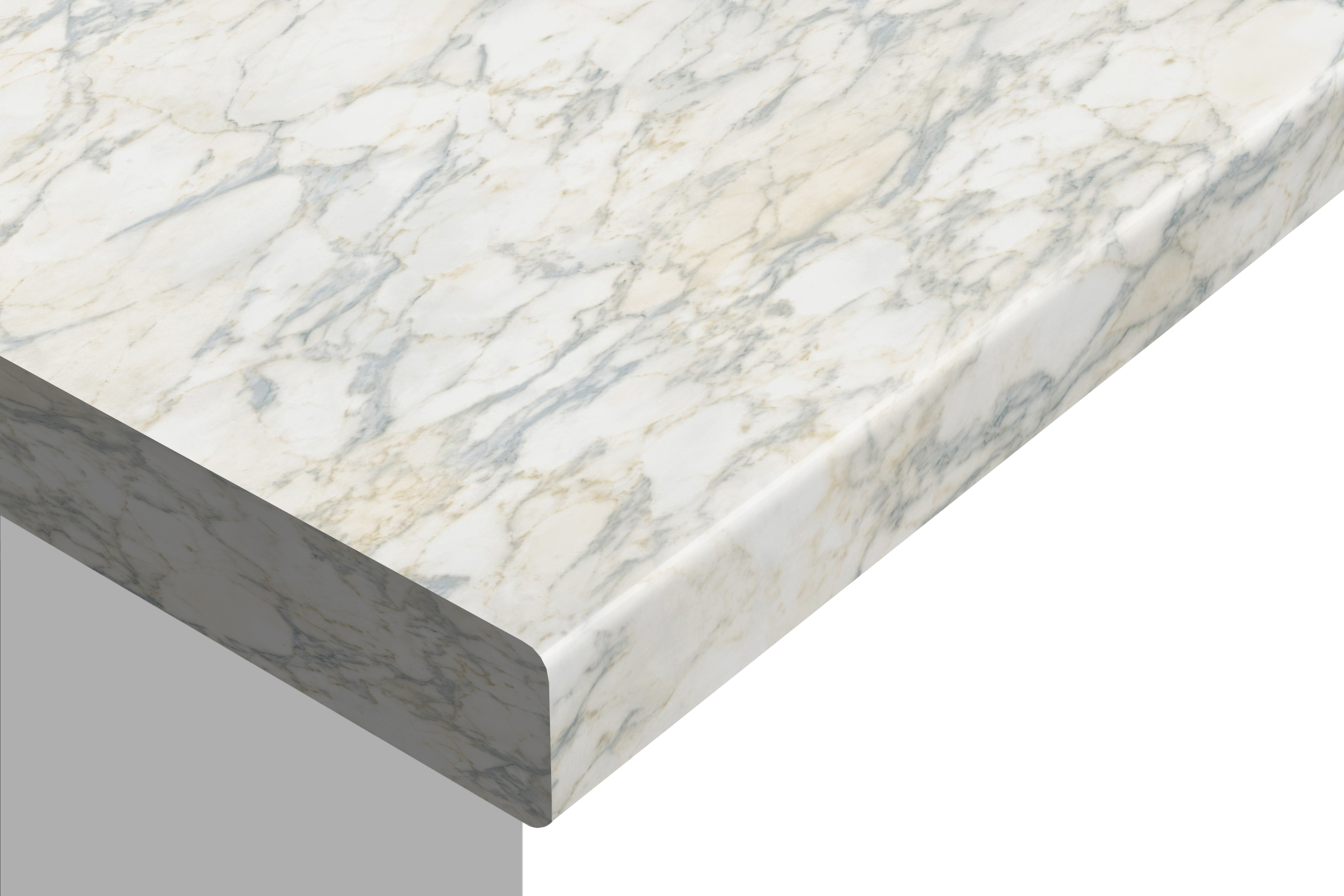 Light Marble Laminate Worktops - 3m x 600 x 38mm