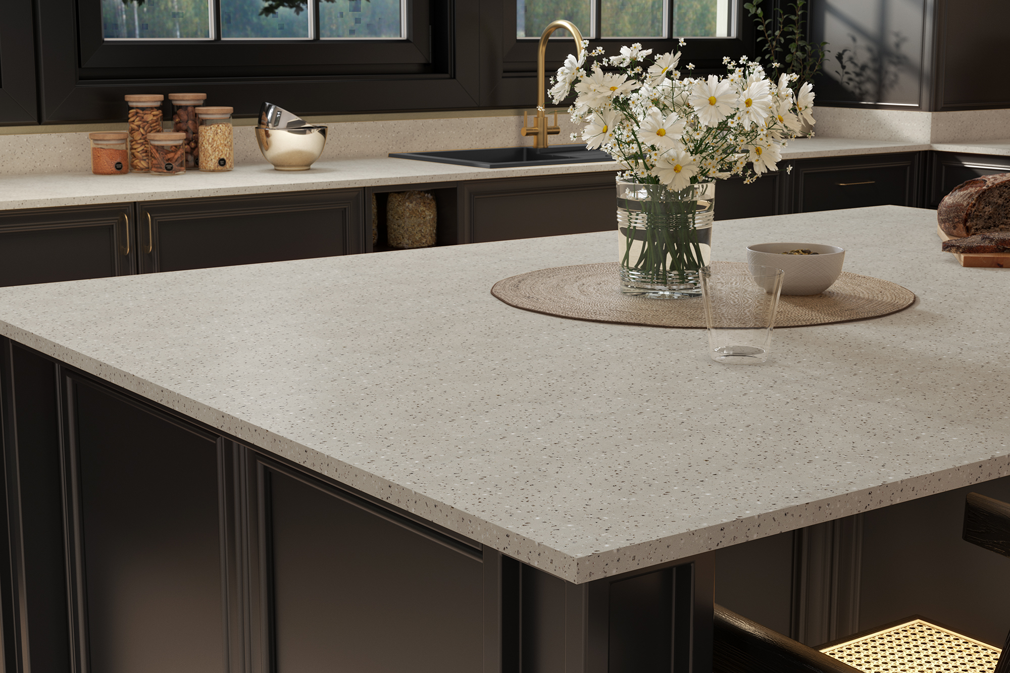 Coreluxe Sahara Shell Solid Surface Worktops - 2m x 920 x 19mm, additional view