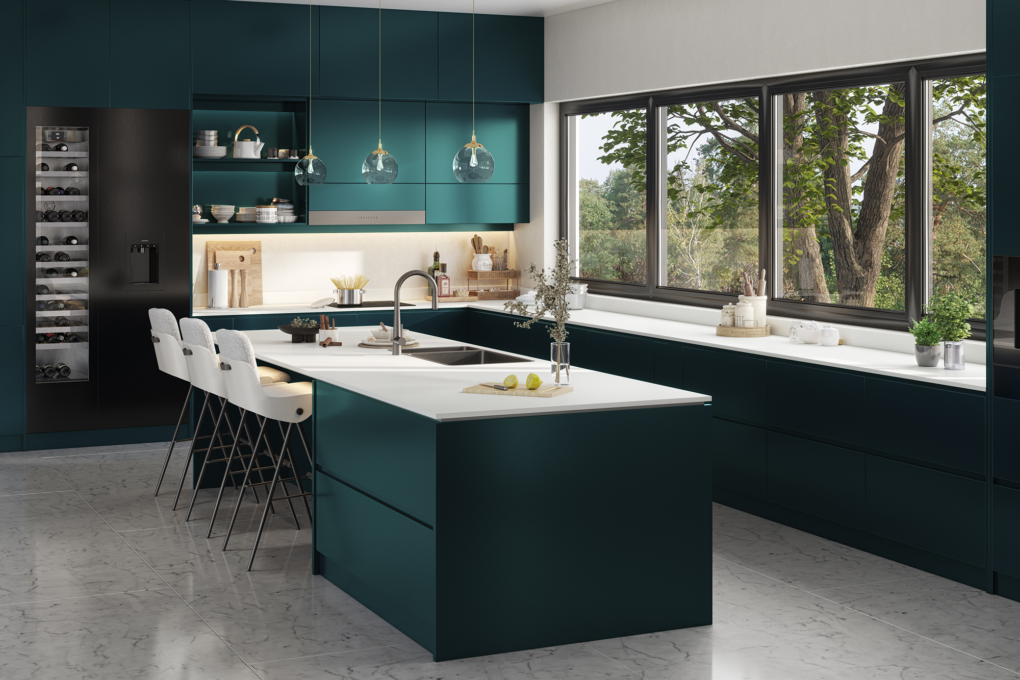 Coreluxe Arctic White Solid Surface Worktops - 2m x 920 x 19mm
