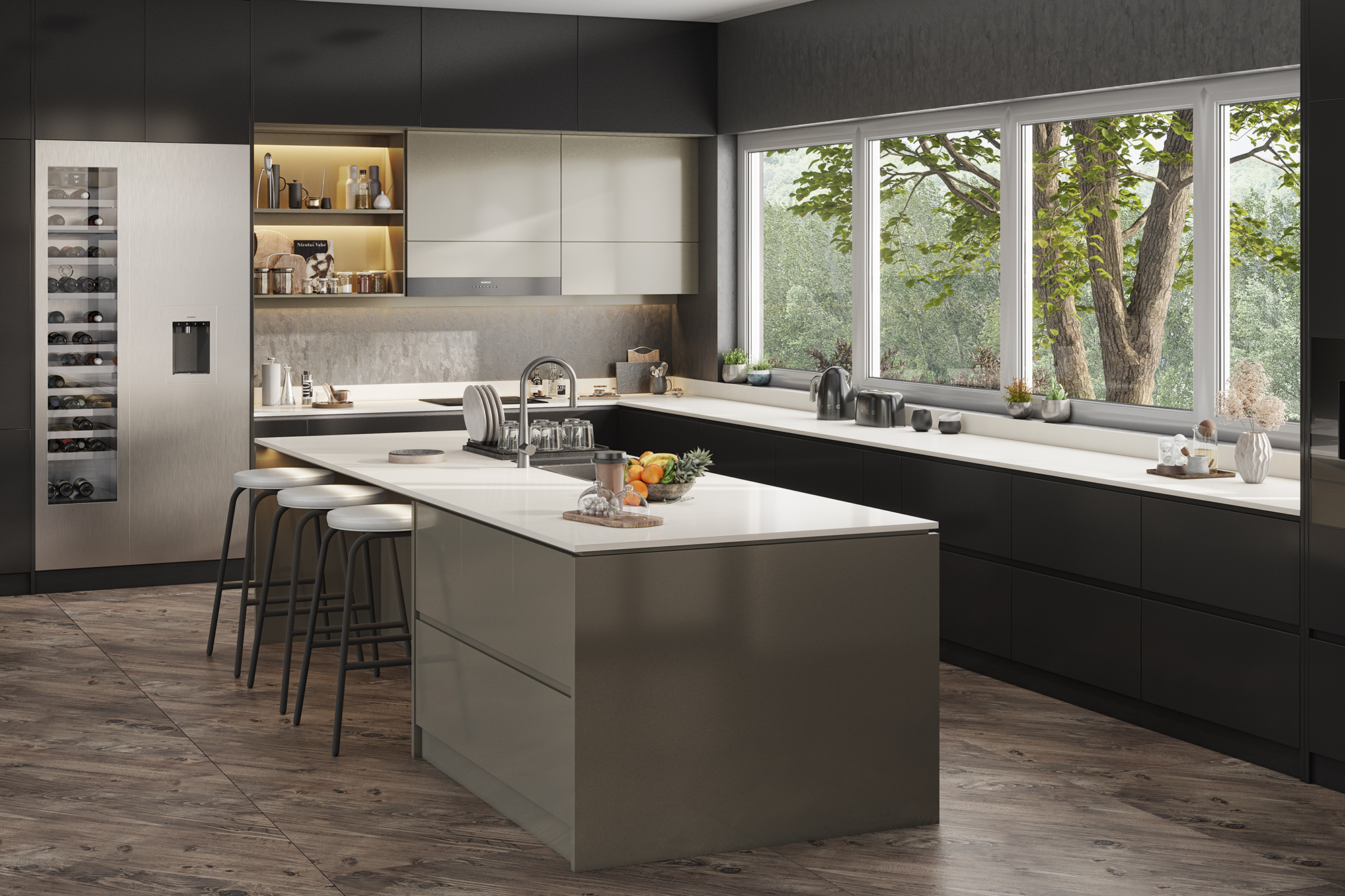 Coreluxe Moonstone White Solid Surface Worktops - 2m x 920 x 19mm