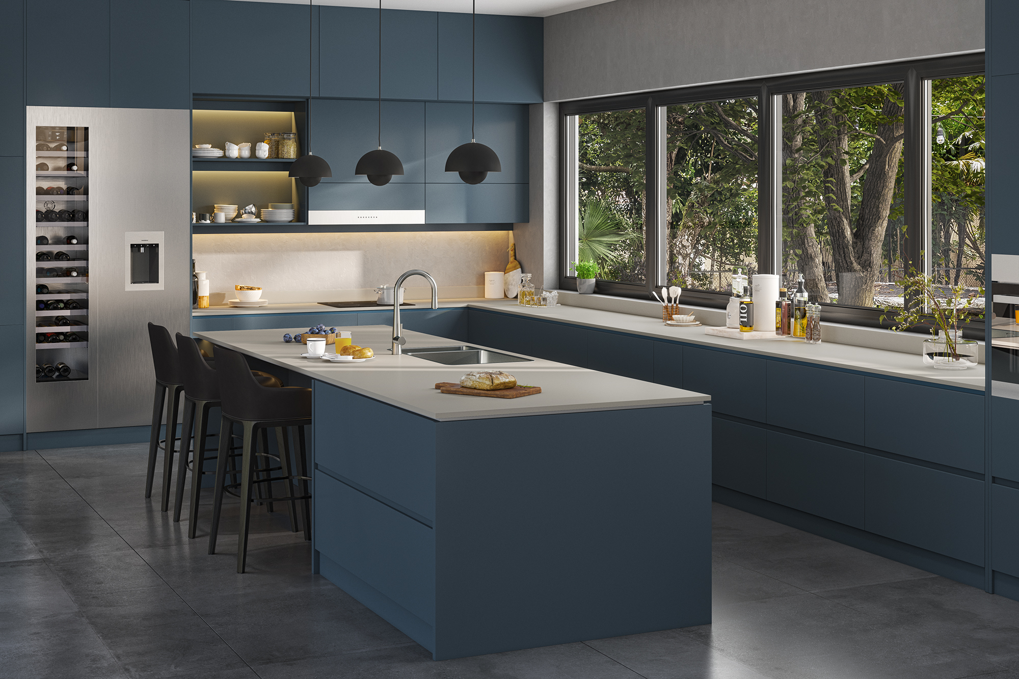 Coreluxe Whispering Grey Solid Surface Worktops - 2m x 920 x 19mm