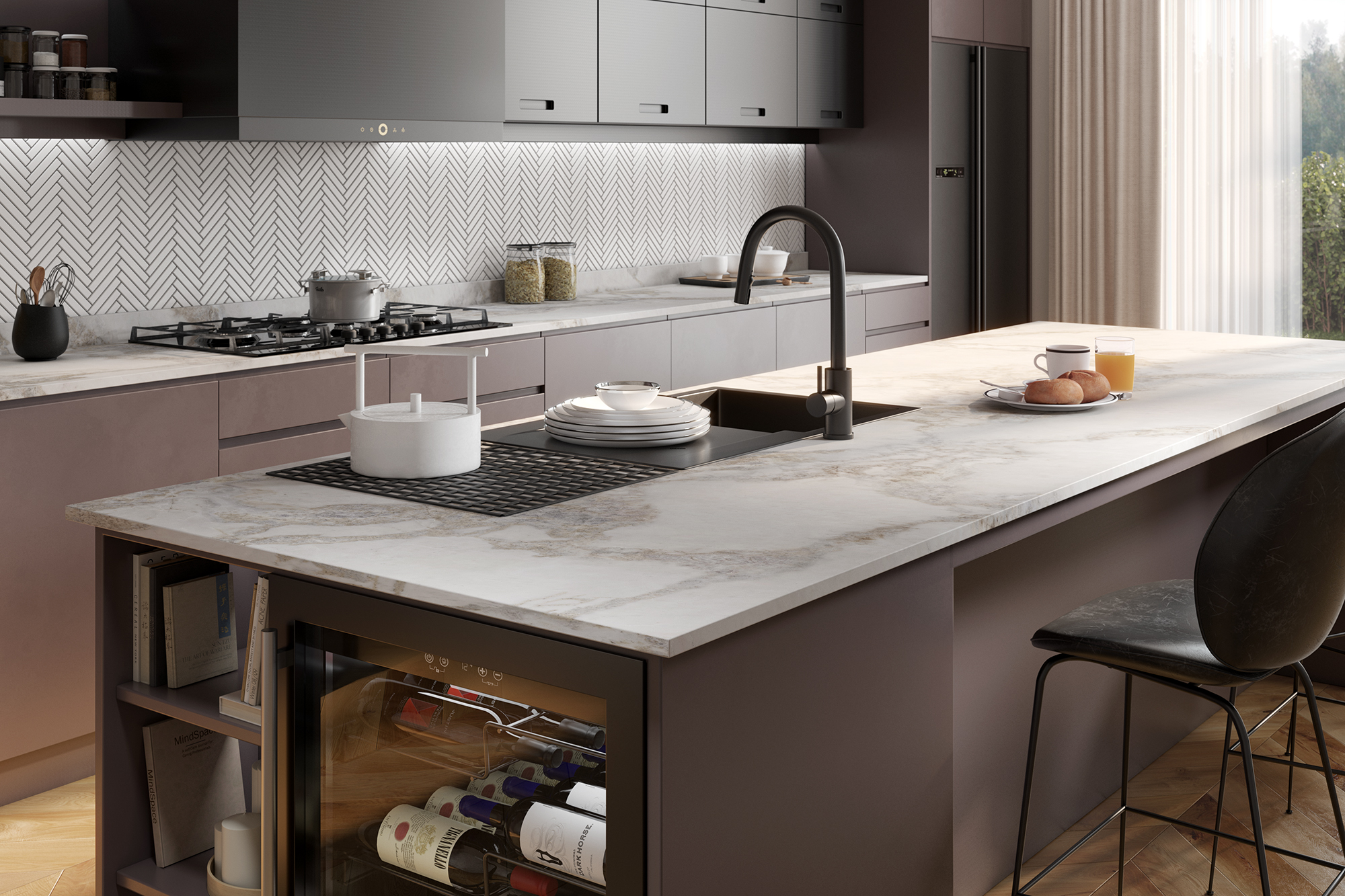 Getalit Endless Puna Laminate Worktops - 3m x 635 x 23mm, additional view
