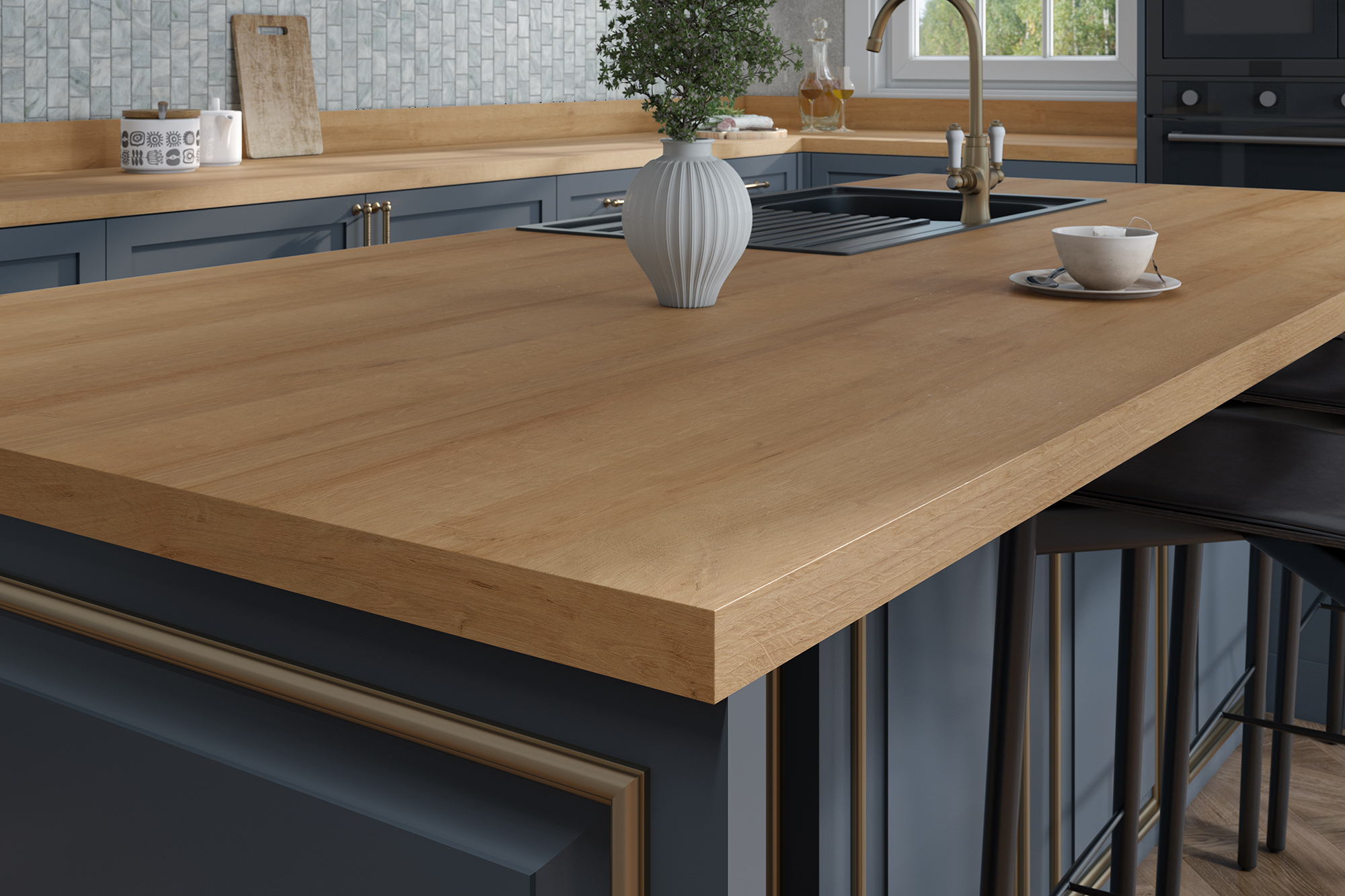 Sherwood Oak Luxury Laminate Worktop Worktop Express