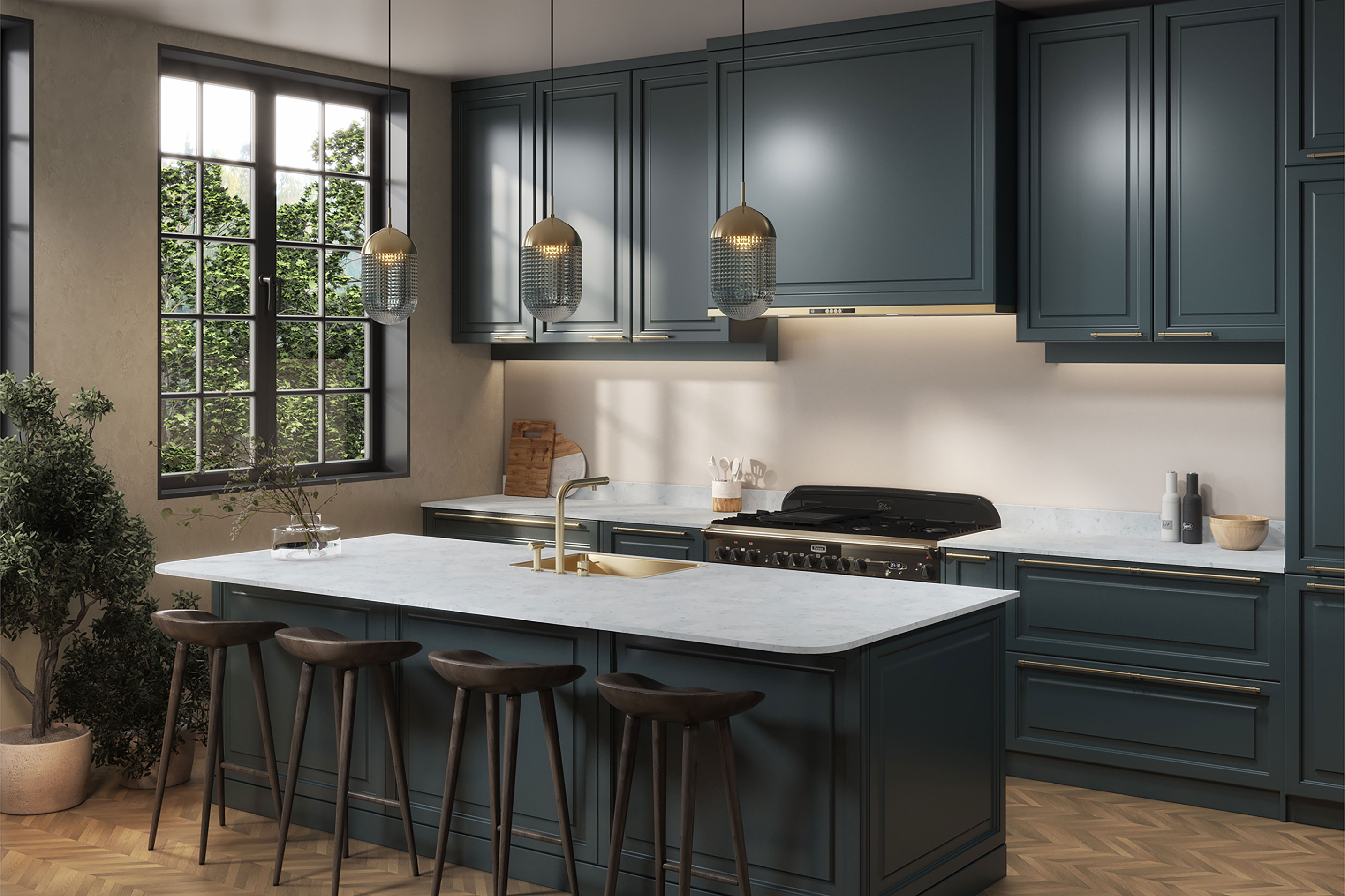 Coreluxe Carrara Marble Solid Surface Worktops - 2m x 920 x 19mm