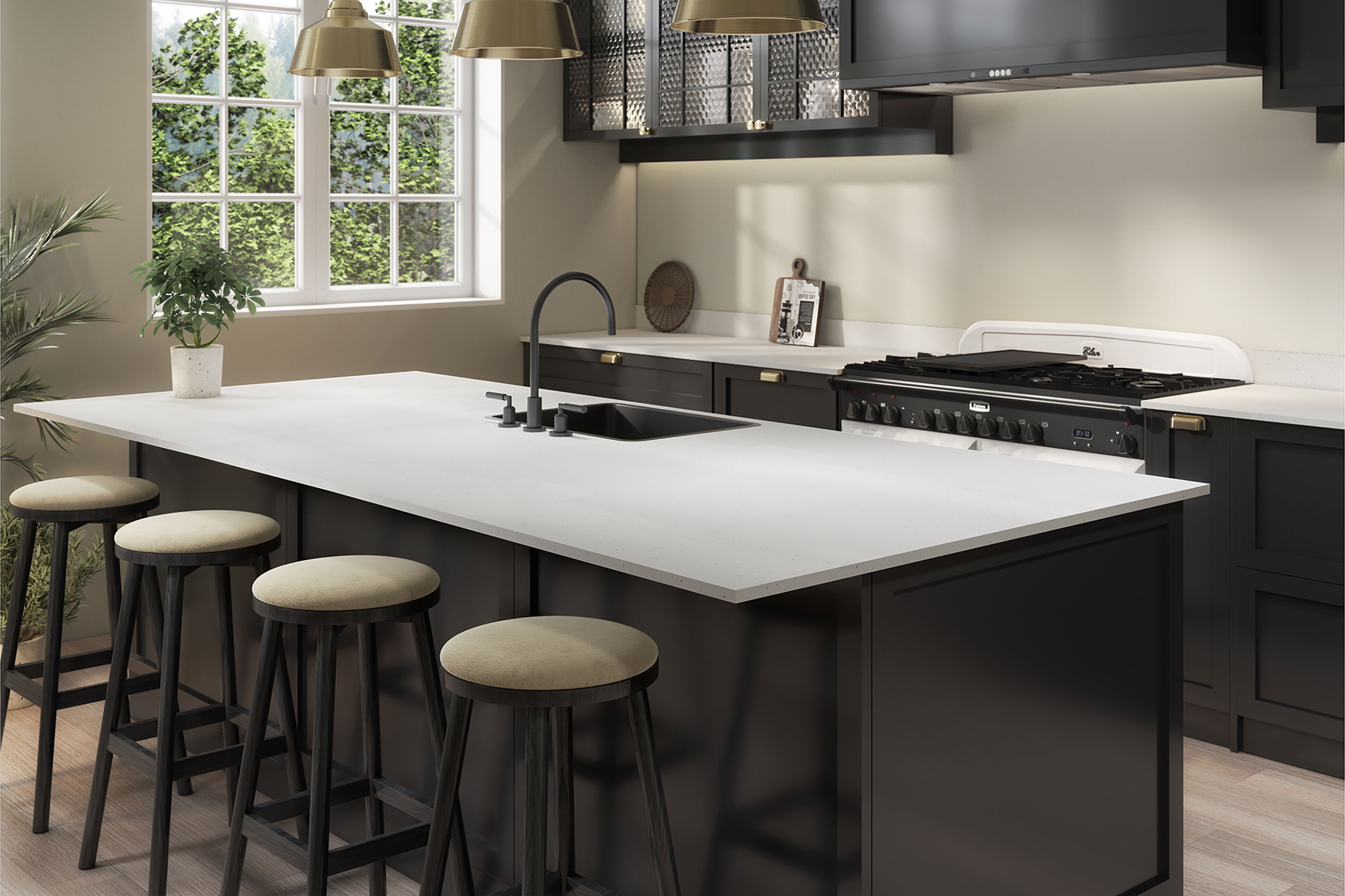 Coreluxe Luna Ice Solid Surface Worktops - 2m x 920 x 19mm, additional view