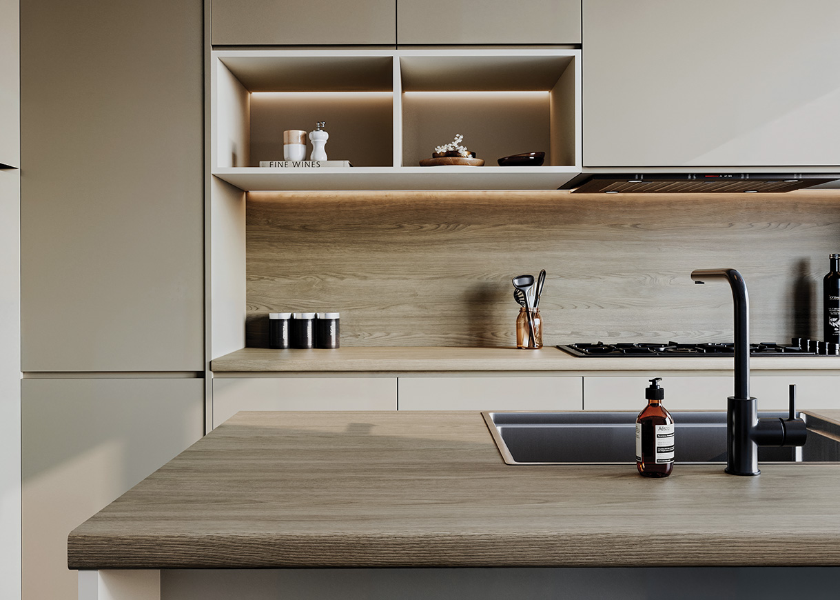 Formica Ashen Oak Laminate Worktops (PP5851) - 3m x 600 x 38mm, additional view