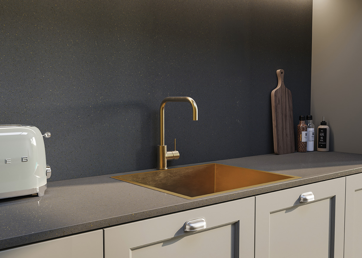Formica Sovereign Greystone Laminate Worktops (PP5834) - 3.5m x 600 x 22mm, additional view