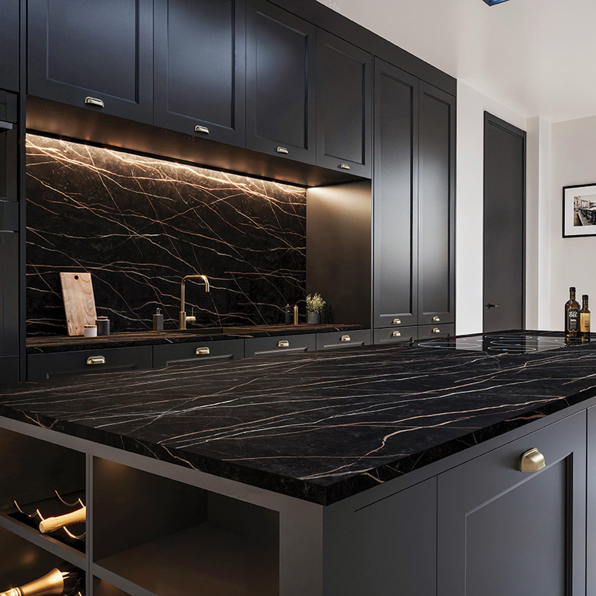 Formica Sahara Noir Laminate Worktops (PP9921) - 3.5m x 600 x 22mm, additional view