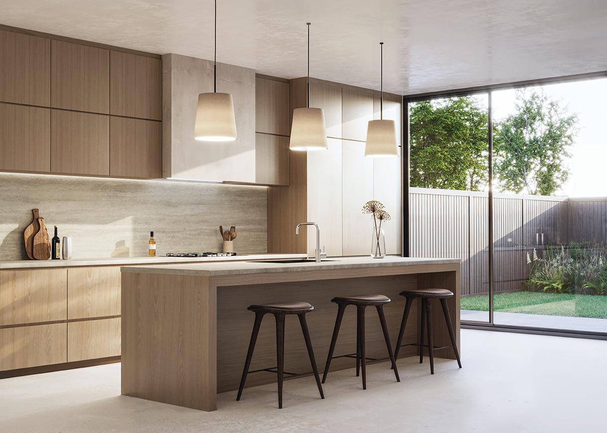 Formica Tumbled Travertine Laminate (PP5812) Worktops - 3m x 600 x 38mm, additional view
