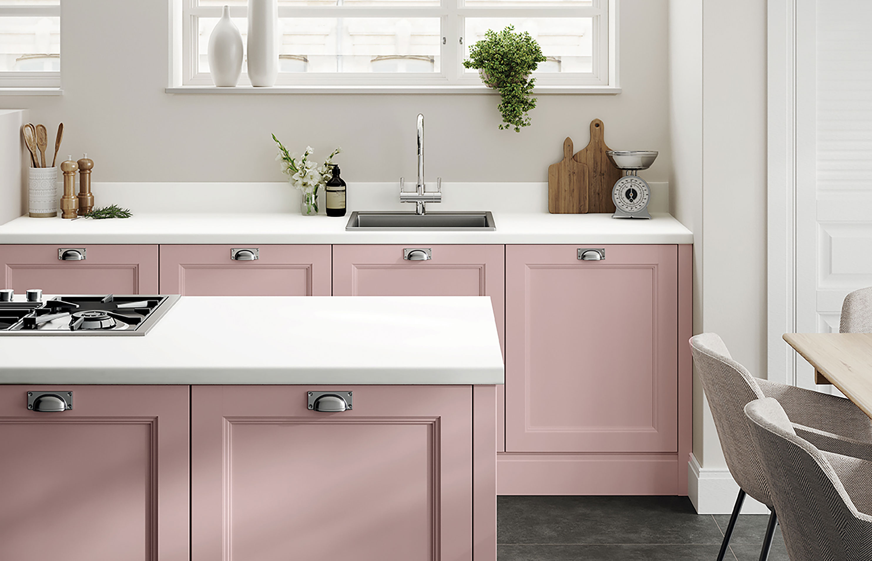 Formica Crisp White Laminate Worktops (PP6340) - 3m x 600 x 38mm, additional view