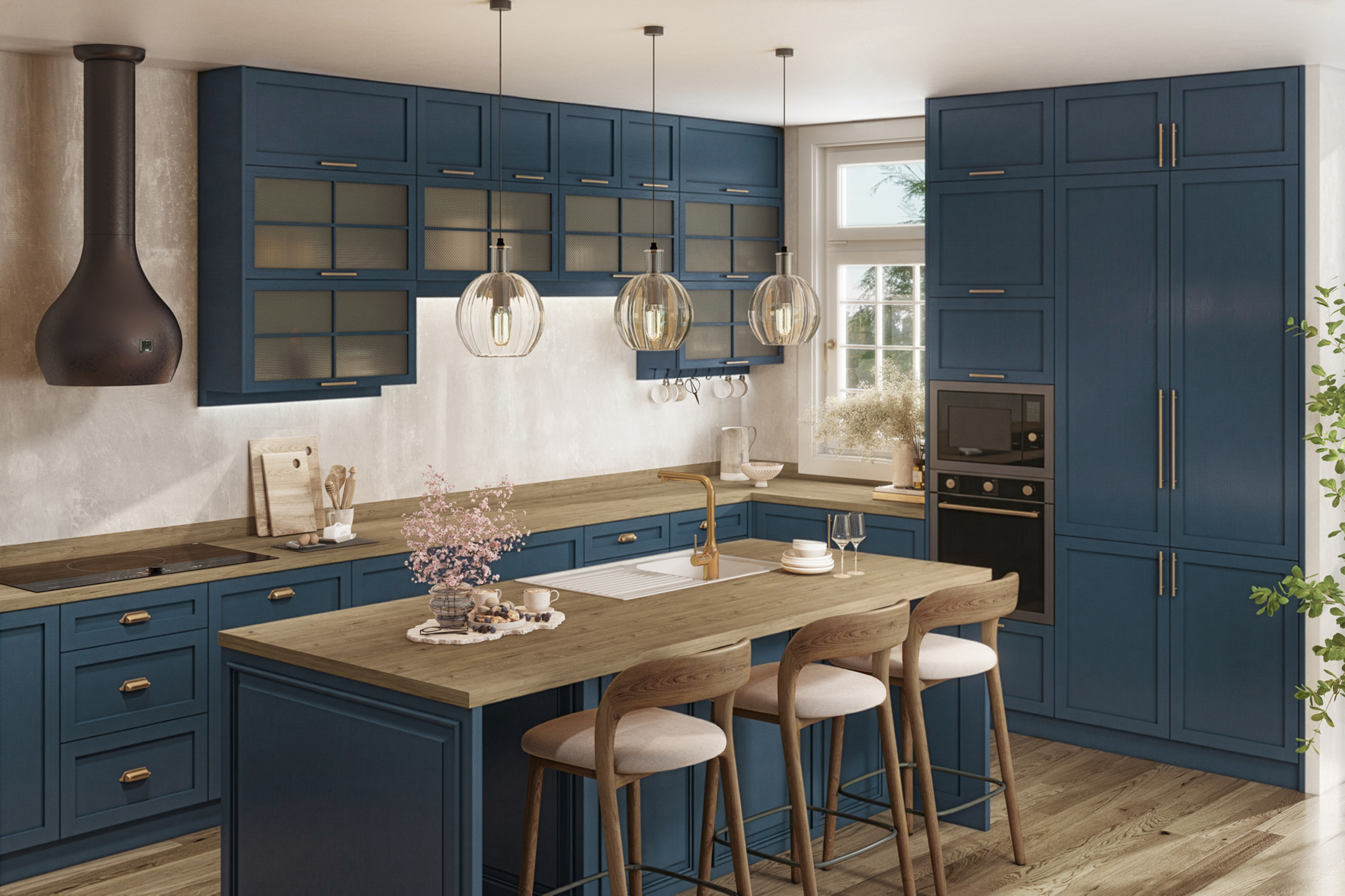 Rustic Wood Laminate Worktops - 3m x 635 x 39mm, additional view