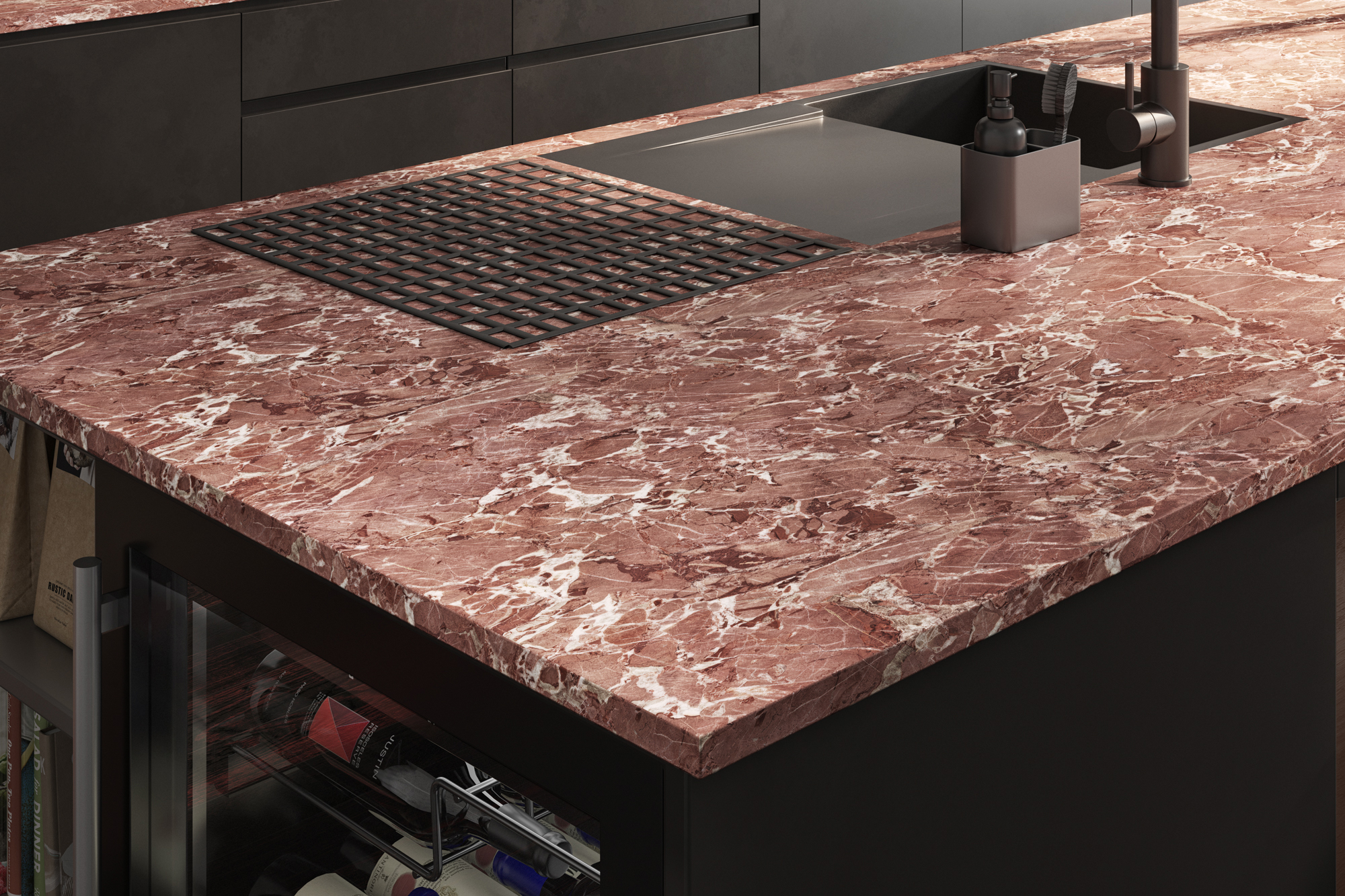 Getalit Endless Rubinaia Laminate Worktops - 3m x 635 x 23mm