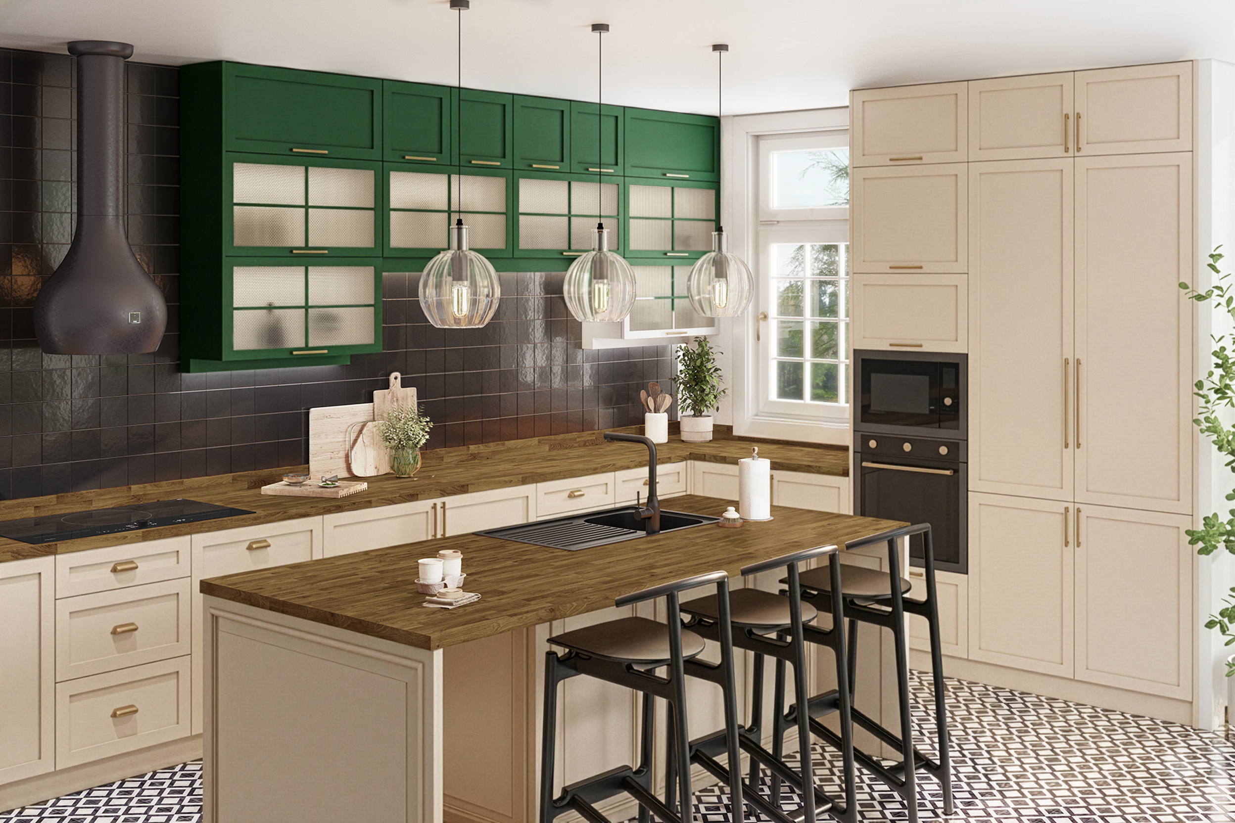 Woodland Oak Laminate Worktops - 3m x 900 x 38mm, additional view