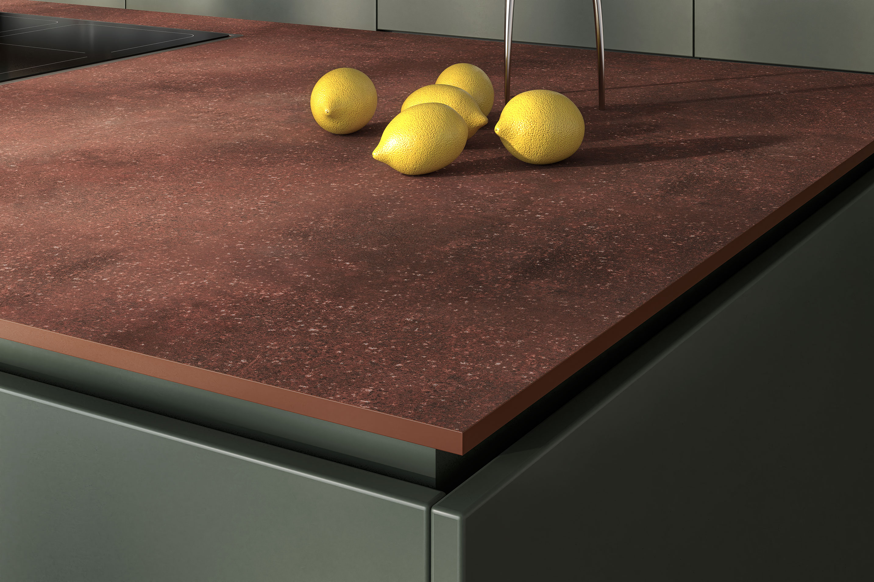 Burnt Sienna Compact Laminate Worktops - 3m x 645 x 12mm