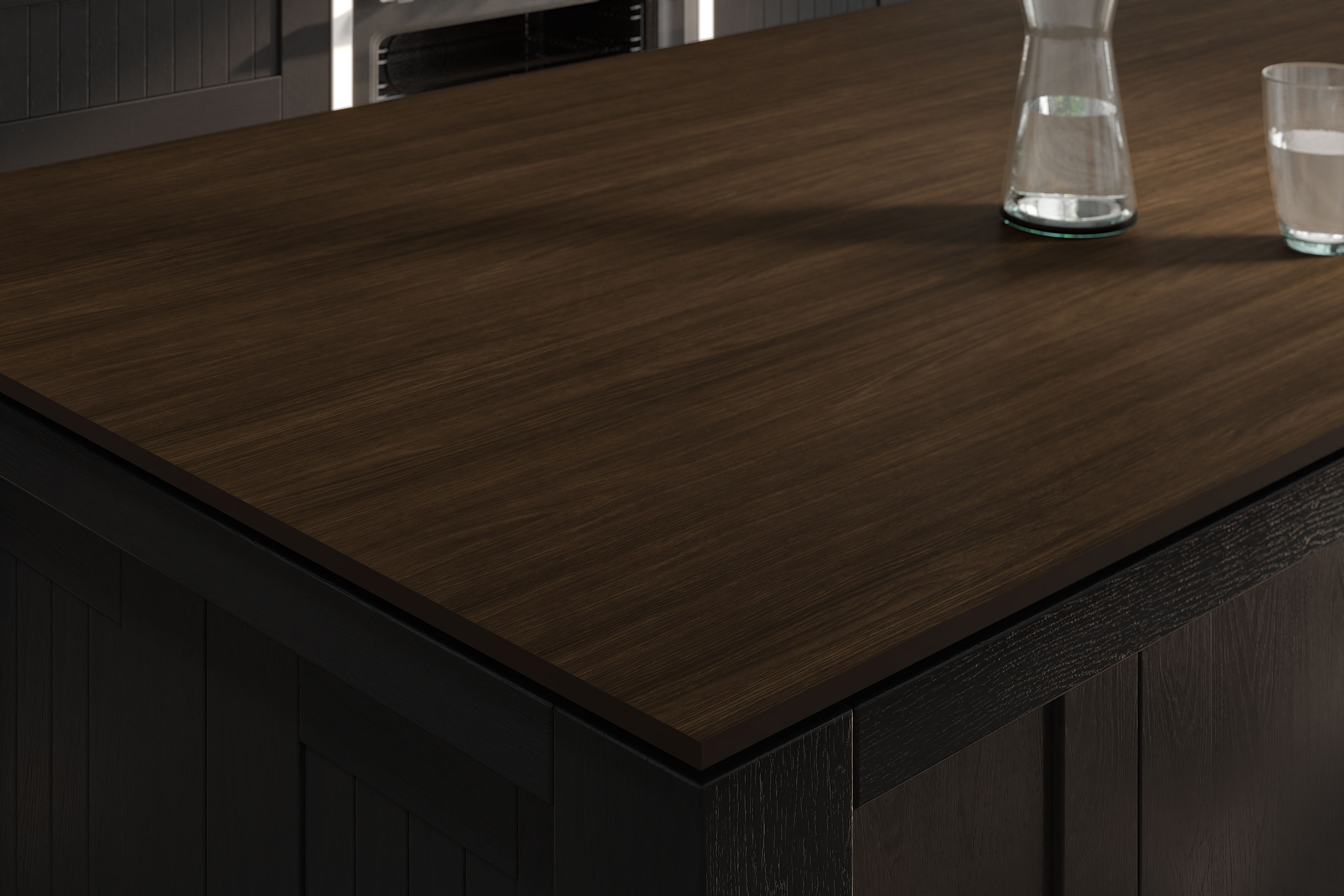 Chestnut Heartwood Compact Laminate Worktops - 3m x 645 x 12mm