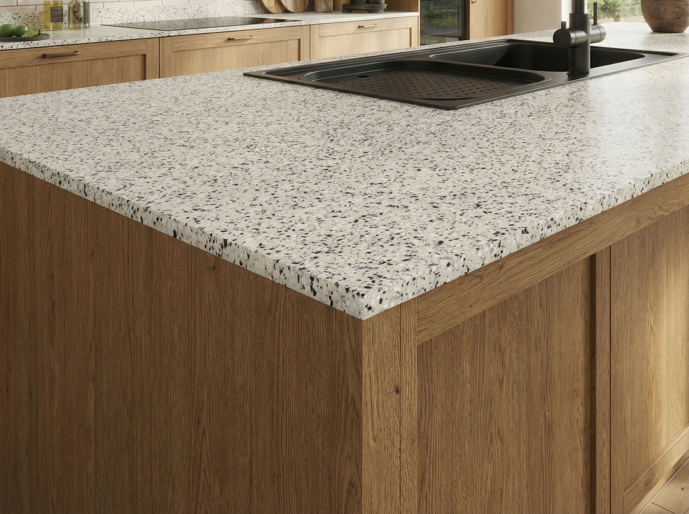 Coreluxe Traditional Terrazzo Solid Surface Worktops - 3m x 650 x 19mm, additional view