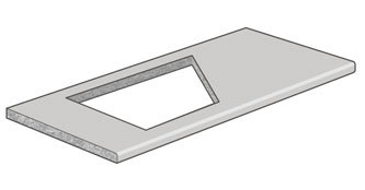 Irregular Cut-out illustration