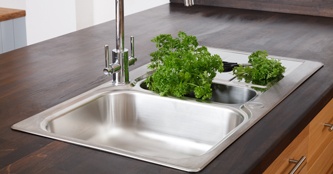 Sink cut-out illustration