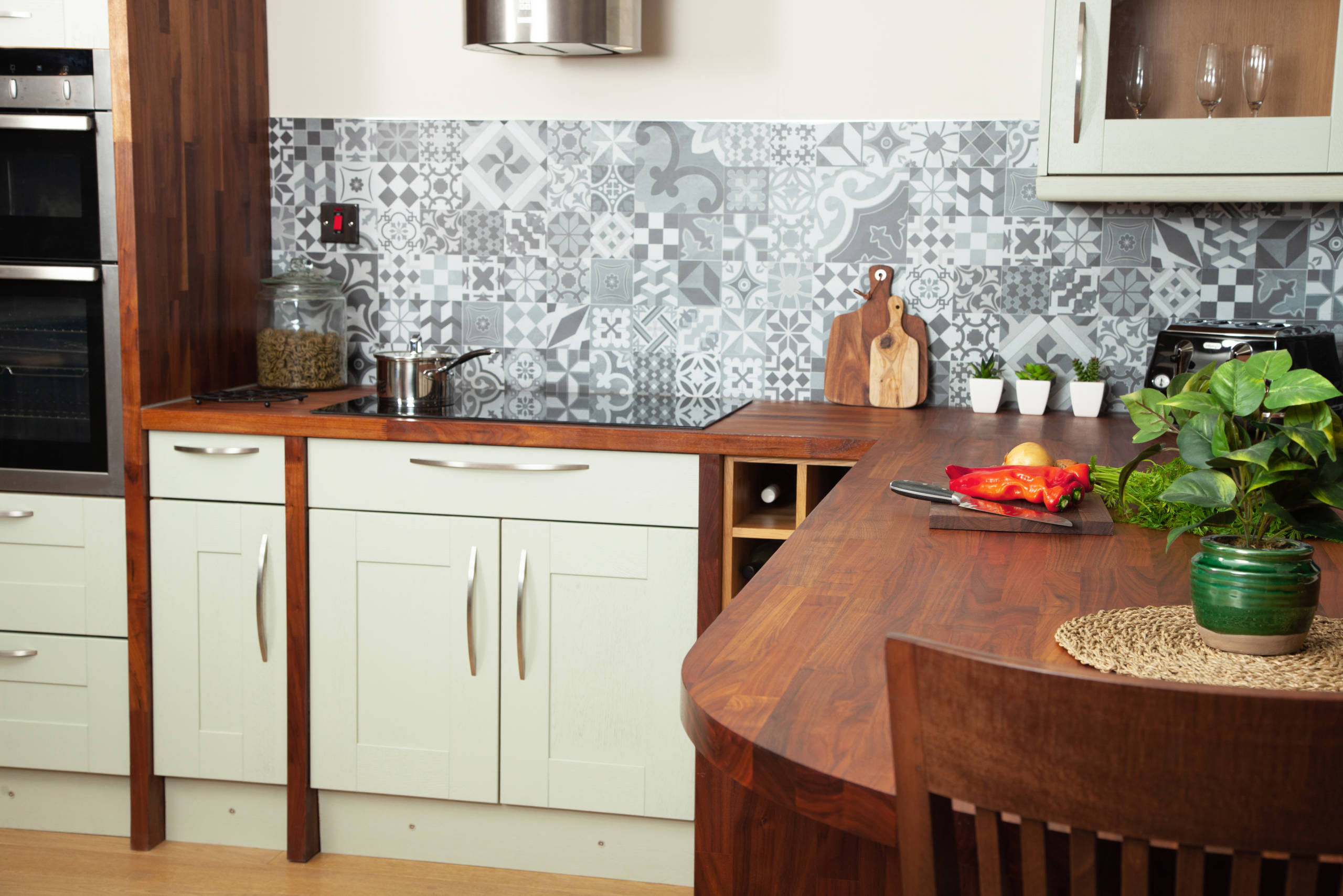 American_Walnut_Wooden_Worktops-2_carrrs Black American Walnut Wooden Kitchen Worktop Lifestyle