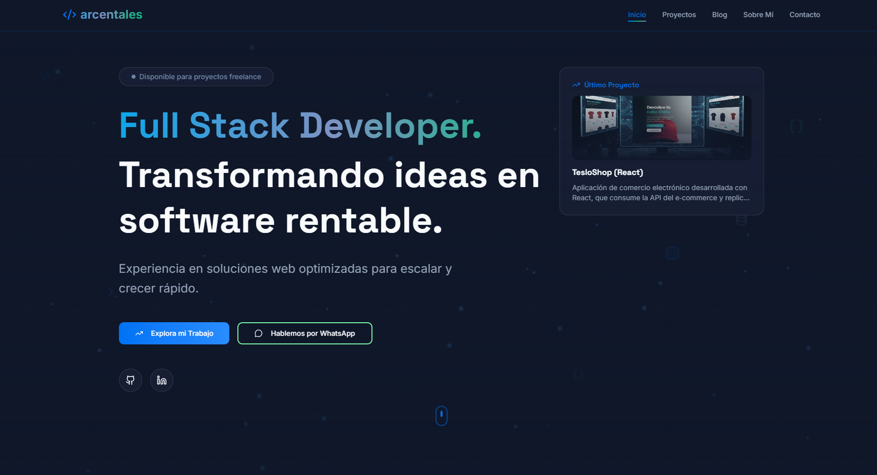 Gregory Arcentales | Full Stack Developer