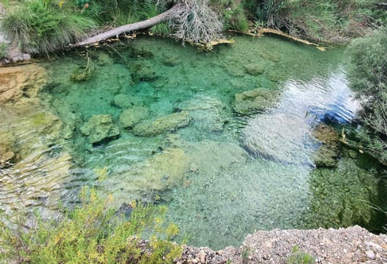 Pozas naturales con acceso desde el Chiringuito Parrizal en Beceite