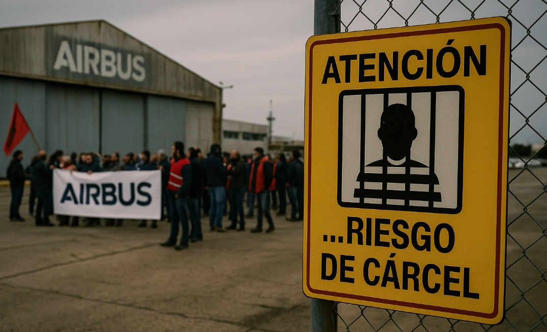 Trabajadores de Airbus se enfrentan a la cárcel por protestar