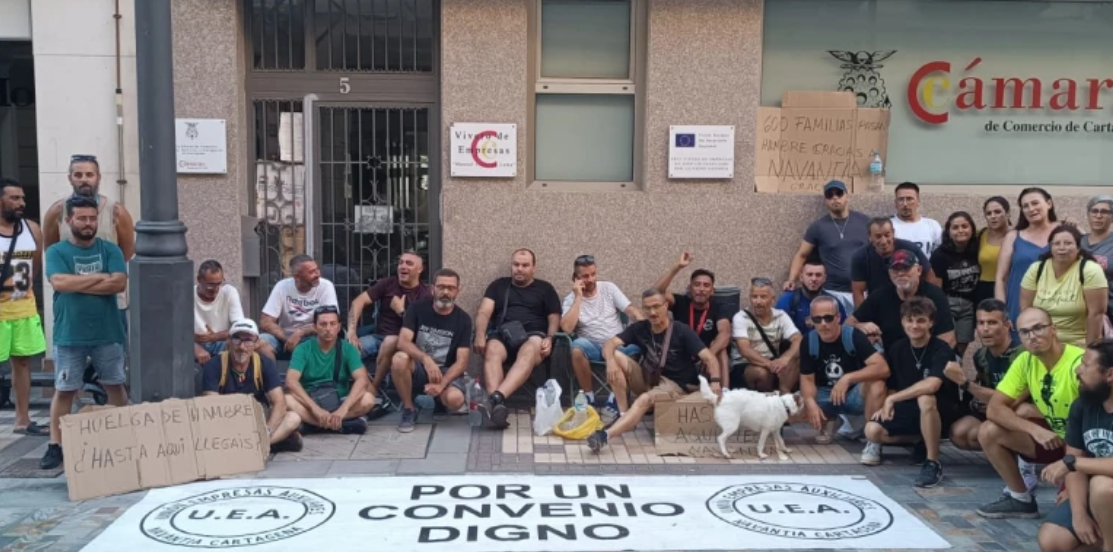 Cartagena resiste: trabajadores de Navantia acampan y se declaran en huelga de hambre