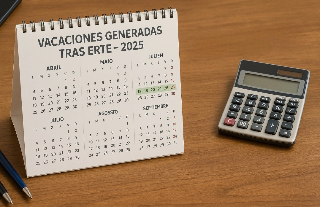 Vacaciones tras un ERTE: días que realmente generas