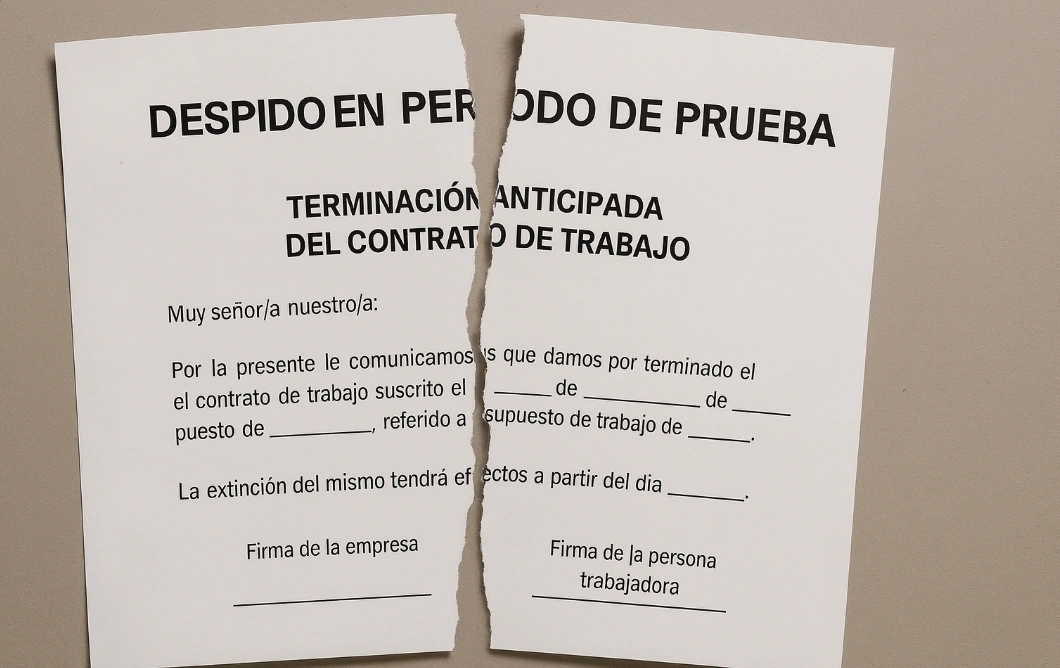 Despido en periodo de prueba: derechos, finiquito y cómo reclamar