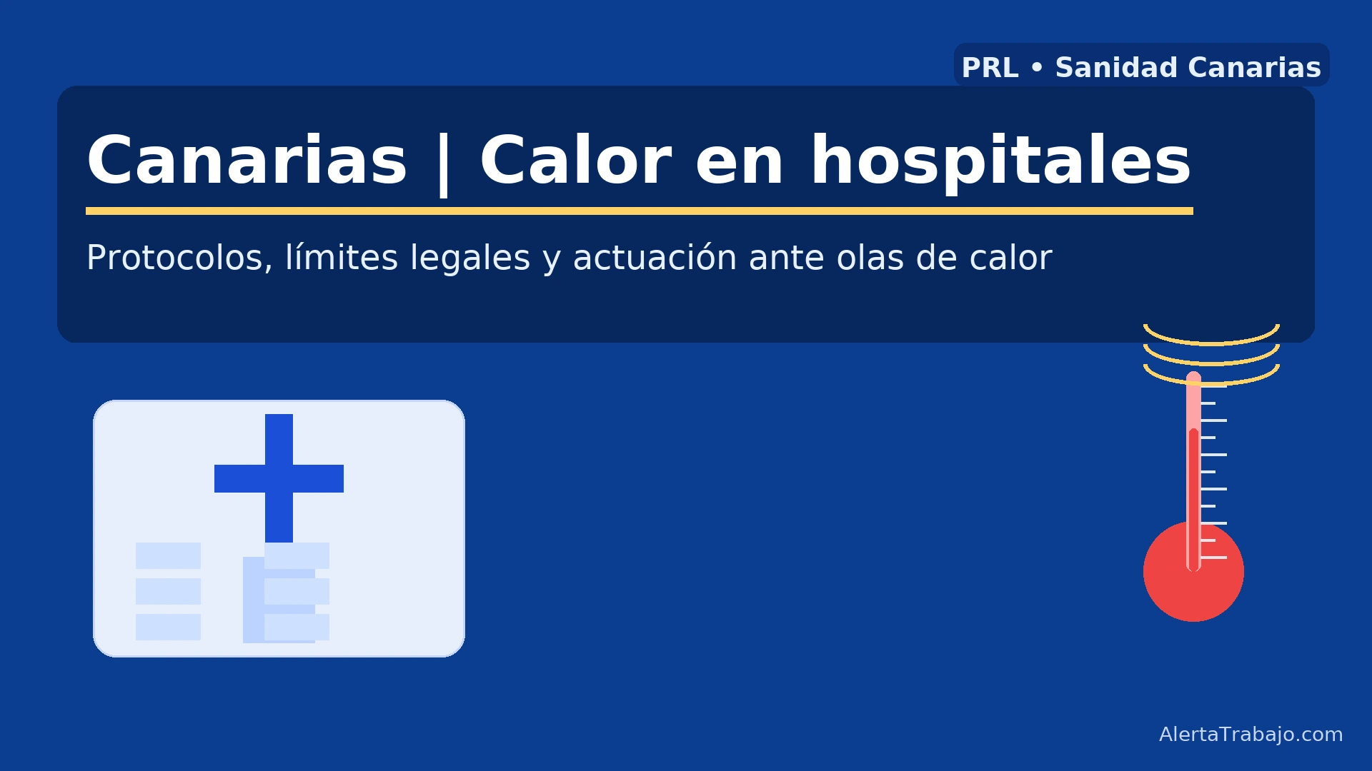 Canarias: calor en hospitales — protocolos, límites legales y cómo actuar
